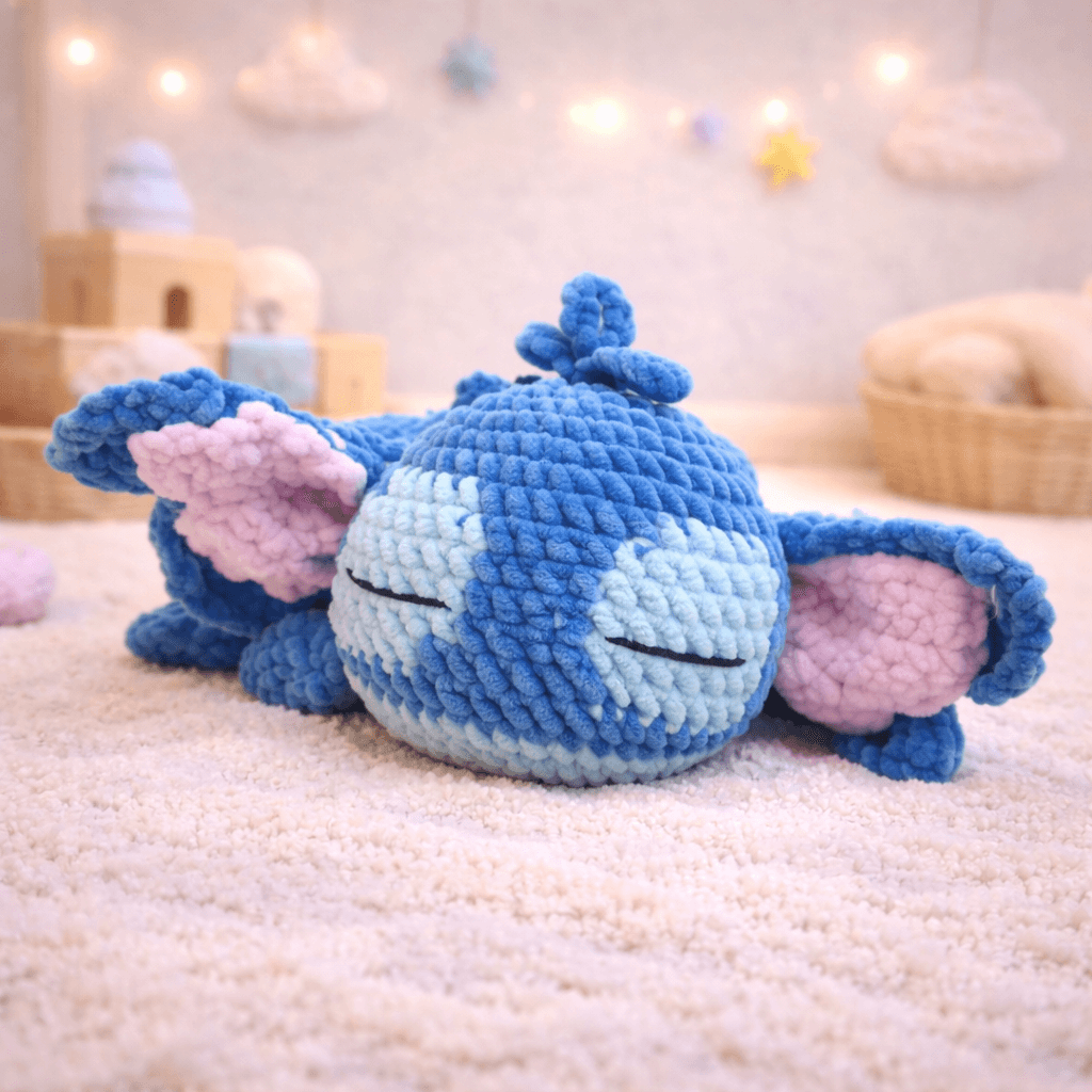 Μπλού ο Κοιμισμένος Μικρός Μπλε Φίλος Amigurumi | Happy Love Creation