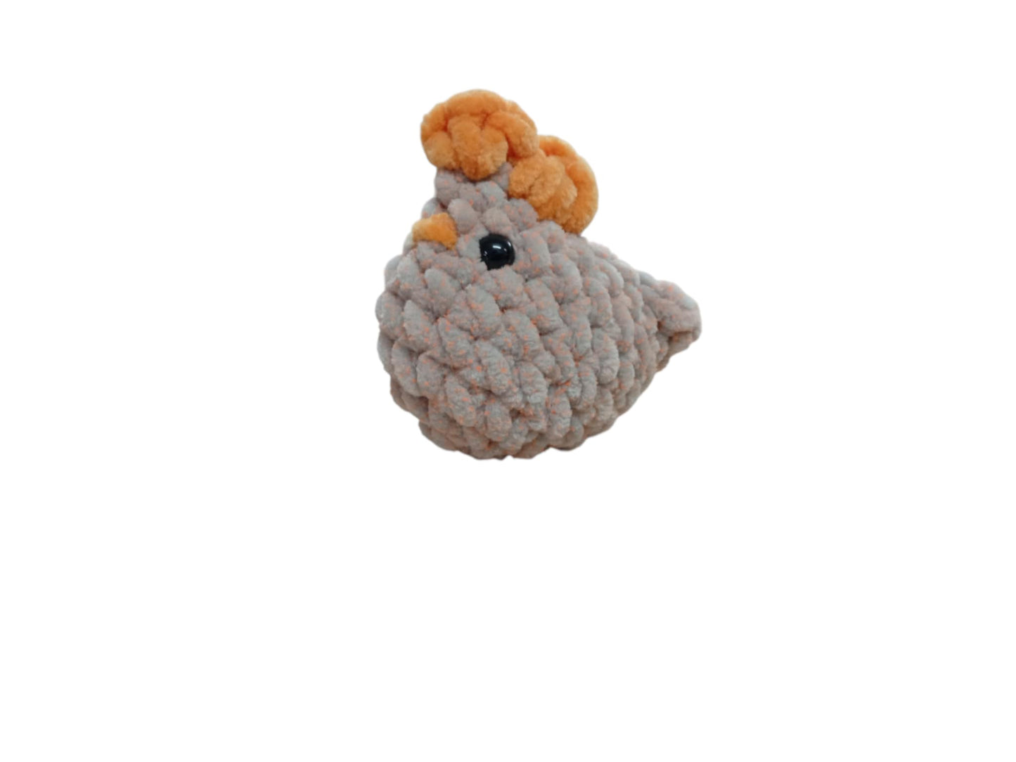 Χειροποίητο πλεκτό μπρελόκ κοτούλα μπεζ | Happy Love Creation