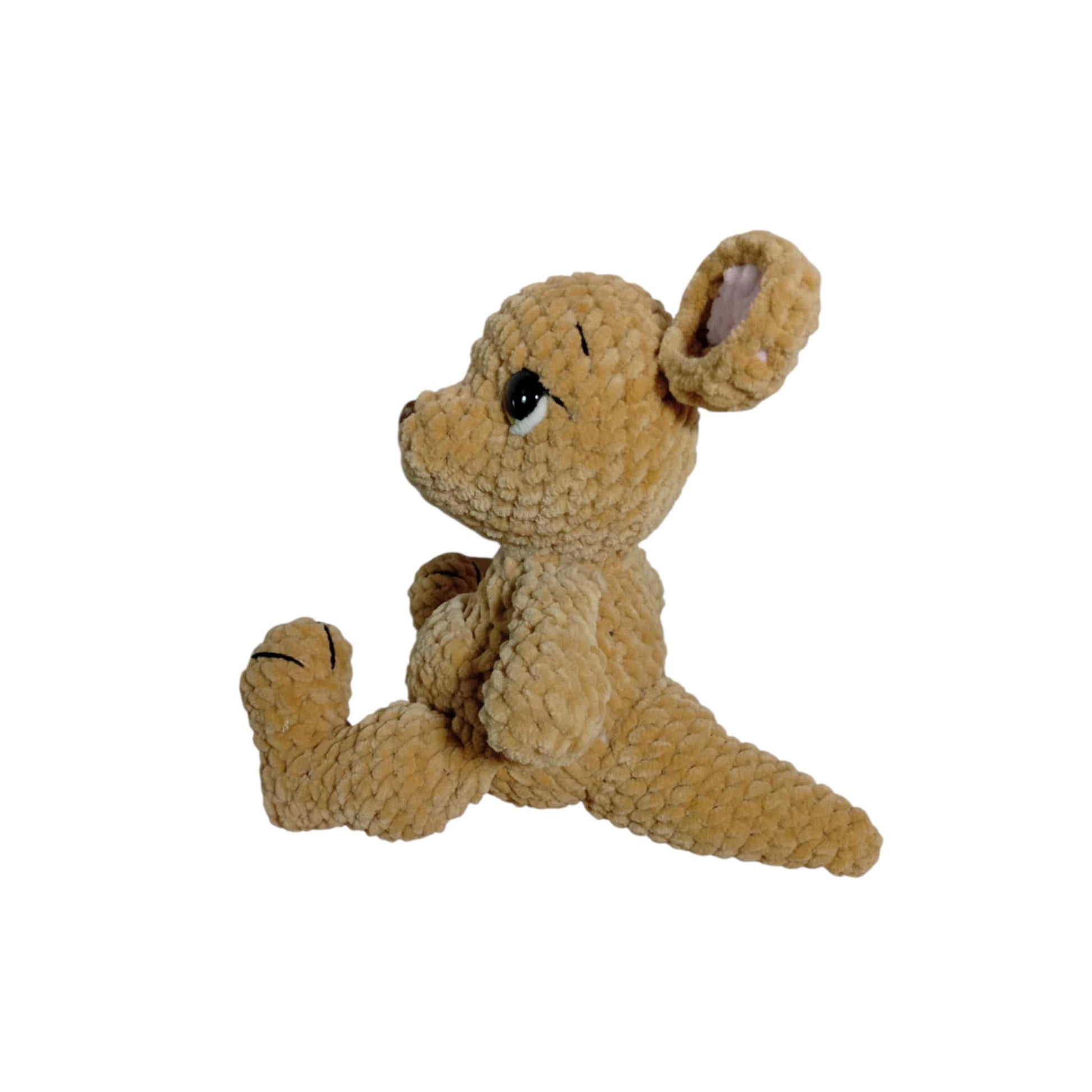 Κάγκου ο Μικρός Καφέ Φίλος Amigurumi 25εκ. | Happy Love Creation