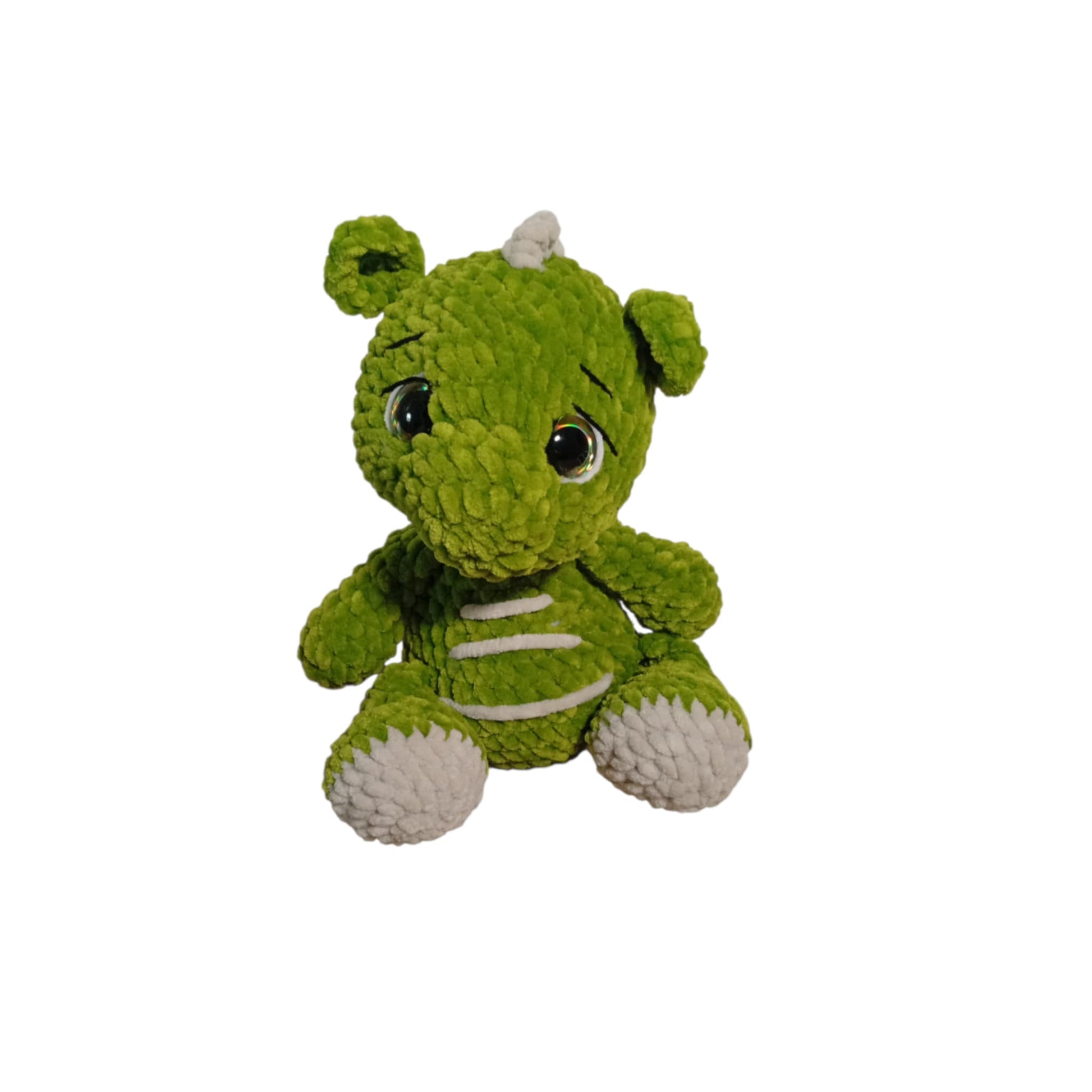 Ντράκο το Πράσινο Δρακάκι Amigurumi 25εκ. | Happy Love Creation