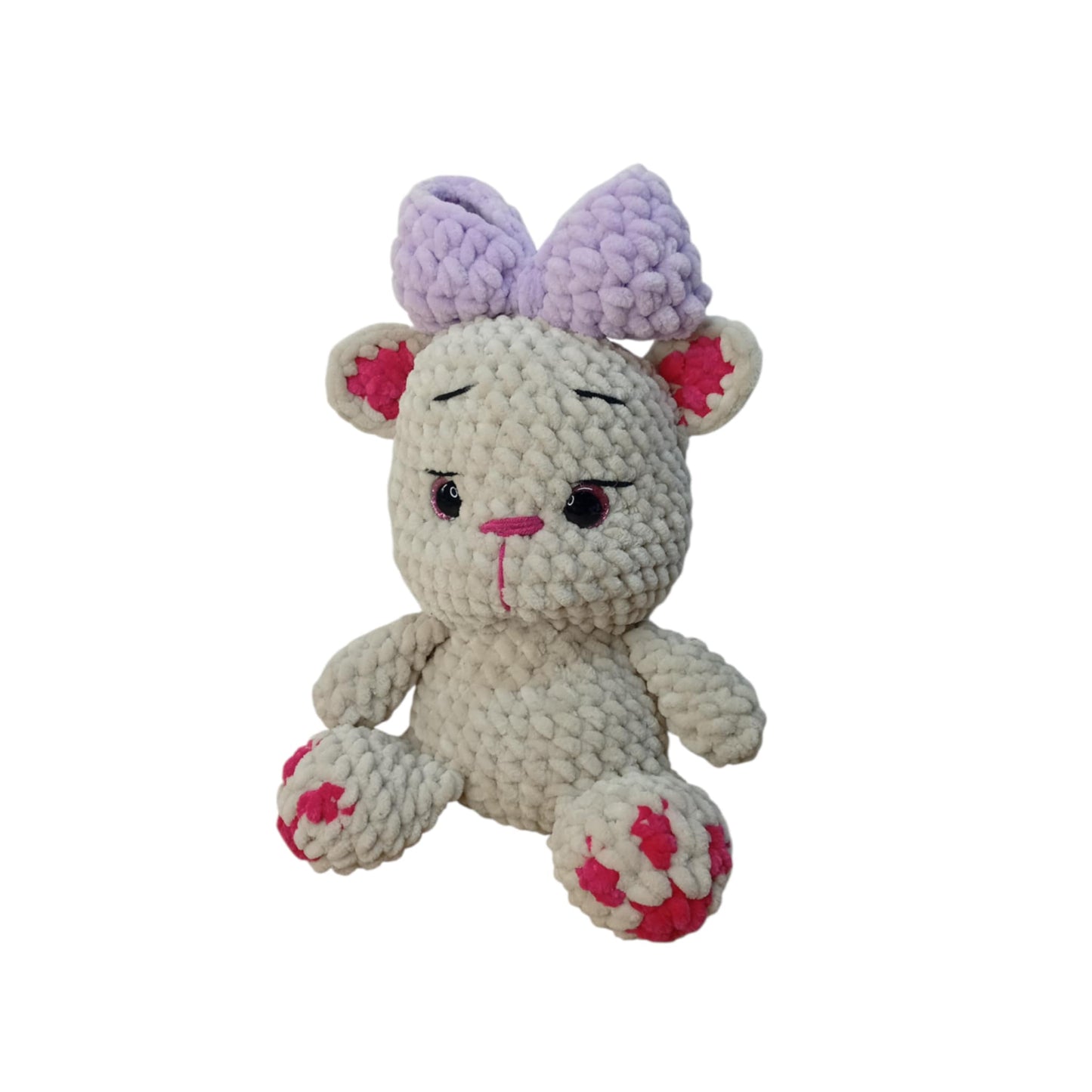 Μία η Πλεκτή Γατούλα με Φιόγκο Amigurumi | Happy Love Creation