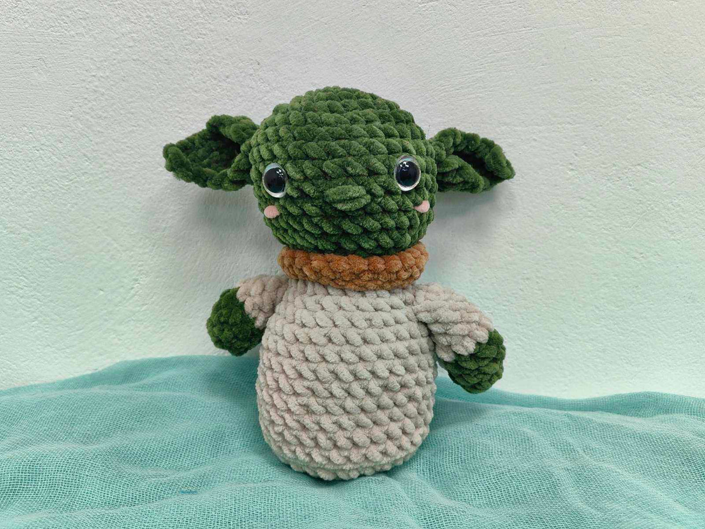 Χειροποίητος πλεκτός απαλός Yoda