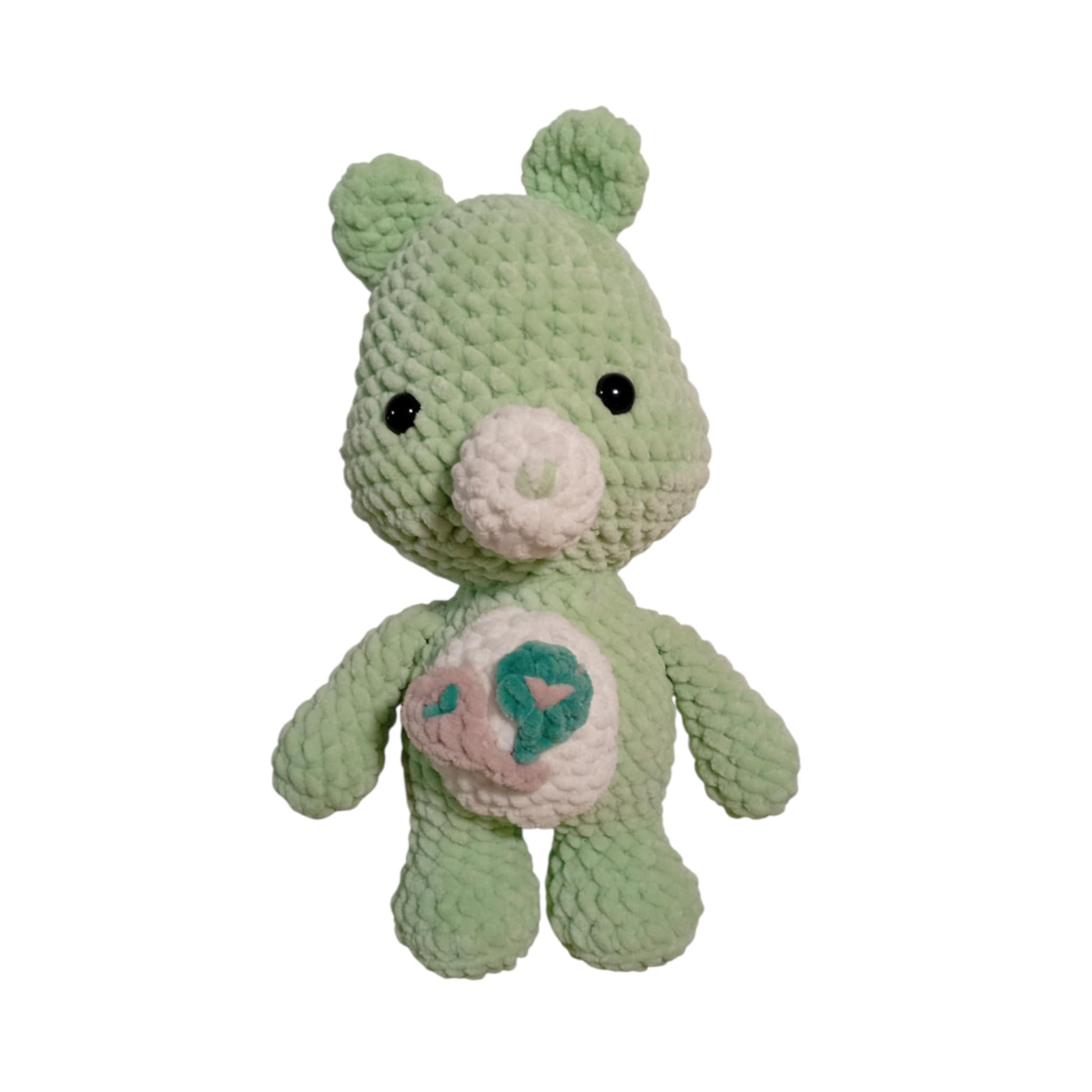 Μίντι το Πράσινο Αρκουδάκι Amigurumi | Happy Love Creation
