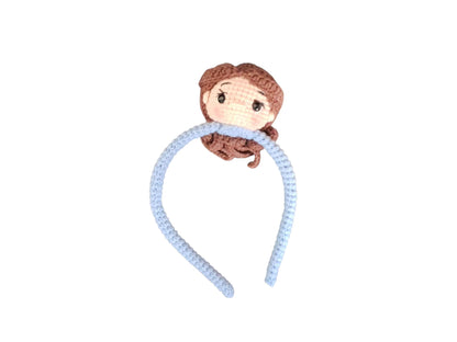 Χειροποίητη Πλεκτή Στέκα Μαλλιών «Amigurumi Doll»-Happy Love Creation
