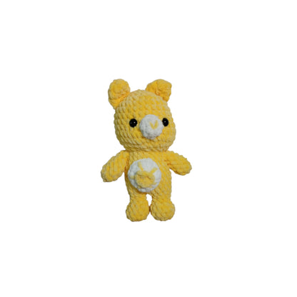Φωτεινούλα το Κίτρινο Αρκουδάκι Amigurumi 23εκ. | Happy Love Creation