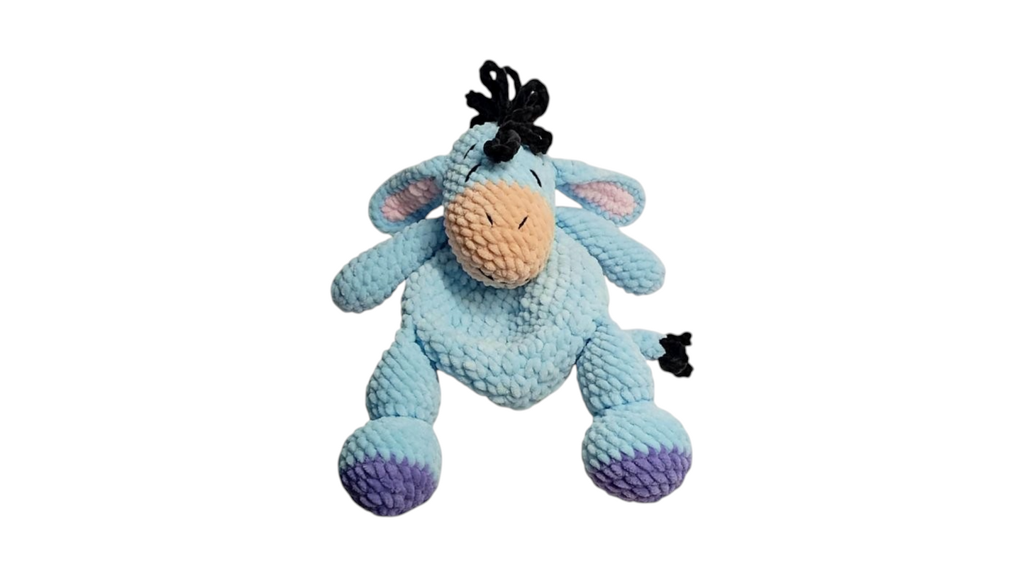 Χειροποίητο πλεκτό κουκλάκι αγκαλίτσα – Γκάρι-30 εκατοστά-Happy Love Creation