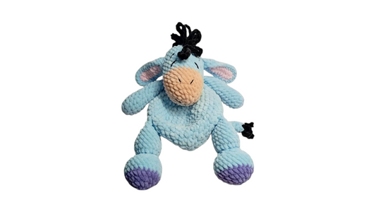 Χειροποίητο πλεκτό κουκλάκι αγκαλίτσα – Γκάρι-30 εκατοστά-Happy Love Creation