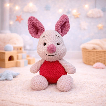 Πίκο το Πλεκτό Γουρουνάκι με Καρδούλα Amigurumi | Happy Love Creation