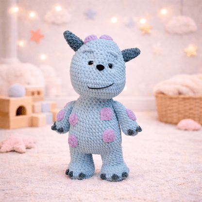 Ντίνο το Πλεκτό Δεινοσαυράκι Amigurumi | Happy Love Creation