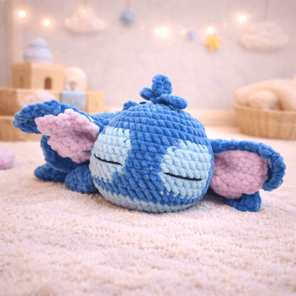 Μπλού ο Κοιμισμένος Μικρός Μπλε Φίλος Amigurumi | Happy Love Creation