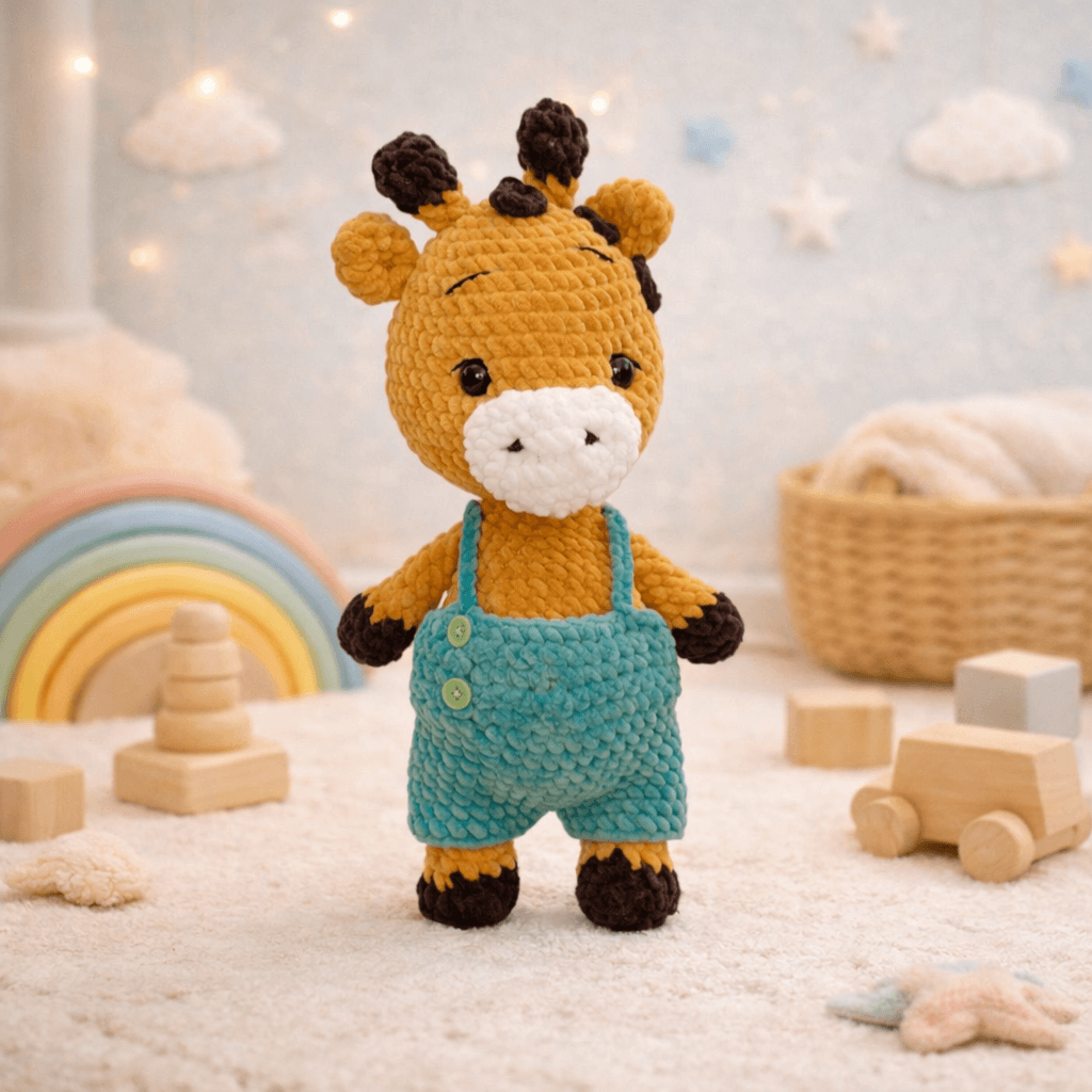 Μίλο το Πλεκτό Ζωάκι – Χειροποίητο Amigurumi Παιχνίδι Αγκαλιάς-Happy Love Creation