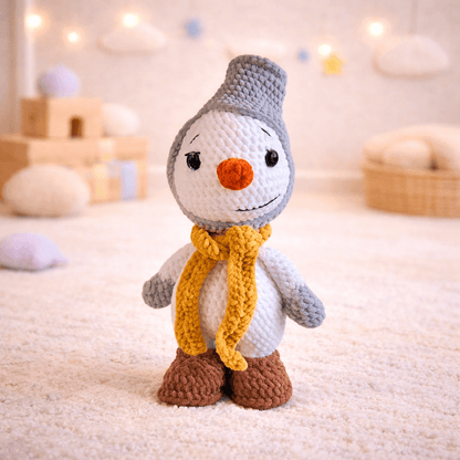 Χιονούλης ο Ζεστός Χιονάνθρωπος Amigurumi 44εκ. | Happy Love Creation