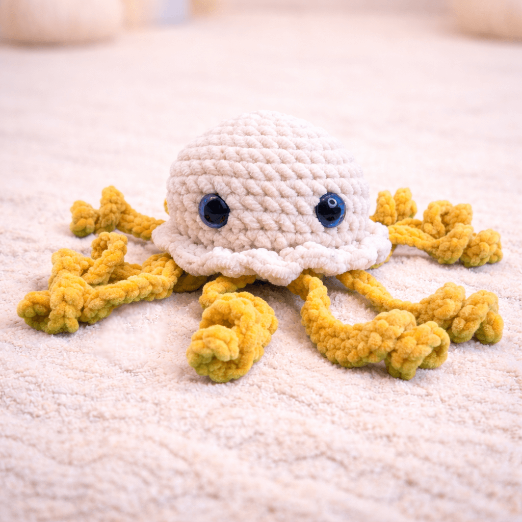 Ήλια το Χαρούμενο Χταποδάκι Amigurumi 19εκ. | Happy Love Creation