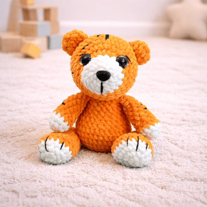 Τίγρης ο Μικρός Πορτοκαλί Φίλος Amigurumi | Happy Love Creation