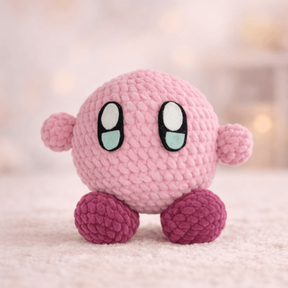 Ροζ Μίνι Στρογγυλός Φίλος Amigurumi | Happy Love Creation