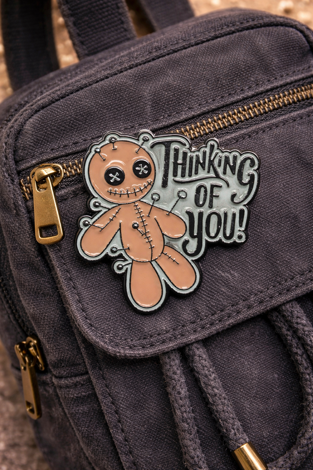 Μεταλλική καρφίτσα Thinking of you | Happy Love Creations