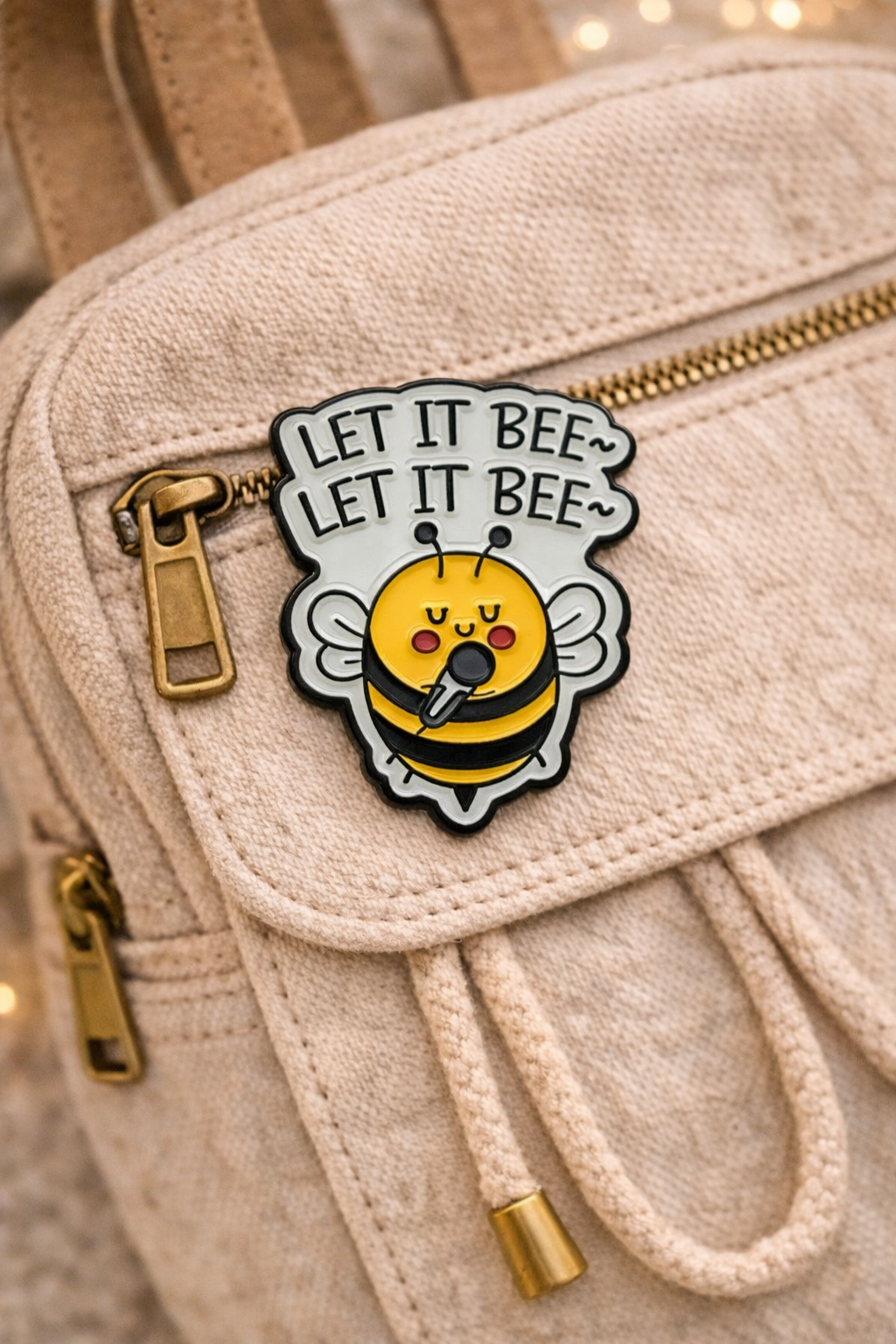 Μεταλλική καρφίτσα Let it bee | Happy Love Creation