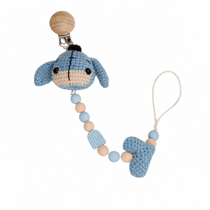 Χειροποίητο Κλιπ Πιπίλας με Γαϊδουράκι | Happy Love Creation