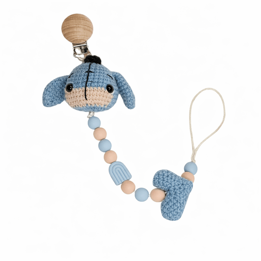 Χειροποίητο Κλιπ Πιπίλας με Γαϊδουράκι | Happy Love Creation