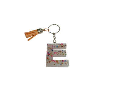 Χειροποίητο μπρελόκ μονόγραμμα από ρητίνη μονόγραμμα-Happy Love Creation