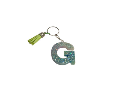 Χειροποίητο μπρελόκ μονόγραμμα από ρητίνη μονόγραμμα-Happy Love Creation