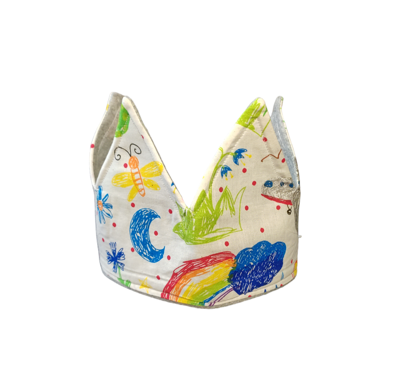 Χειροποίητη κορώνα υφασμάτινη για το κεφάλι παιδική ζωγραφιά-Happy Love Creation