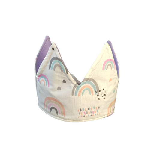 Χειροποίητη κορώνα υφασμάτινη για το κεφάλι ουράνιο τόξο-Happy Love Creation
