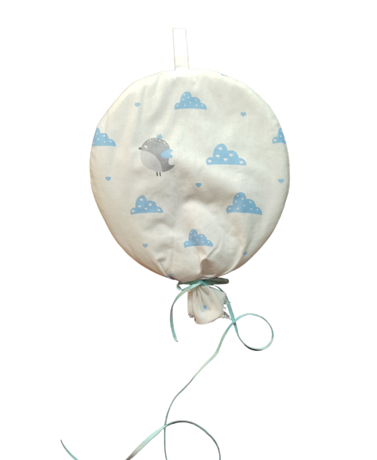 Χειροποίητο υφασμάτινο μπαλόνι με συννεφάκια | Happy Love Creation