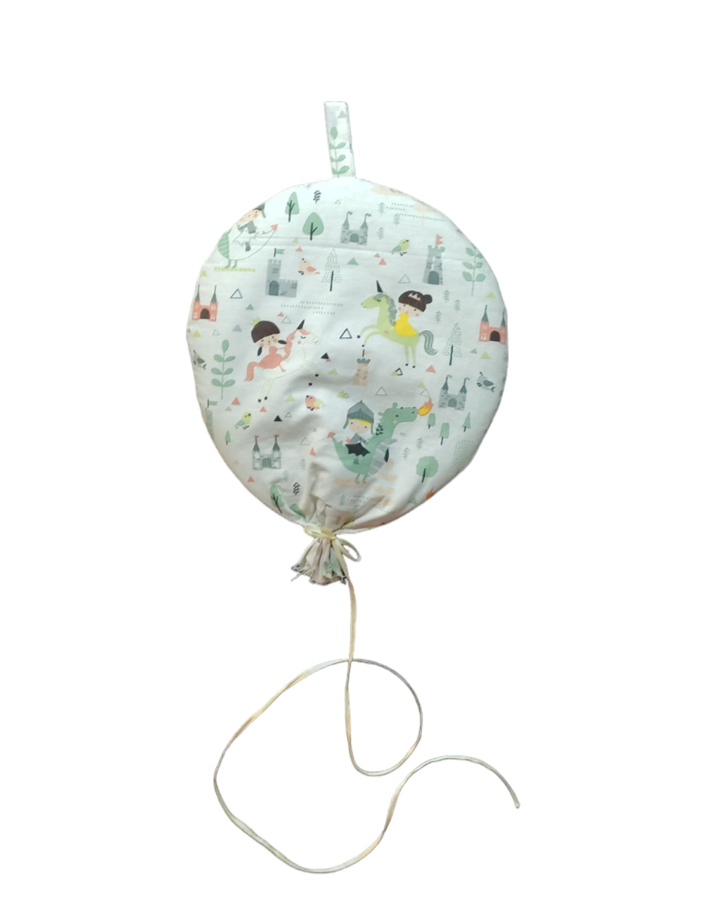 Χειροποίητο υφασμάτινο μπαλόνι με ιππότες και πριγκίπισσες | Happy Love Creation