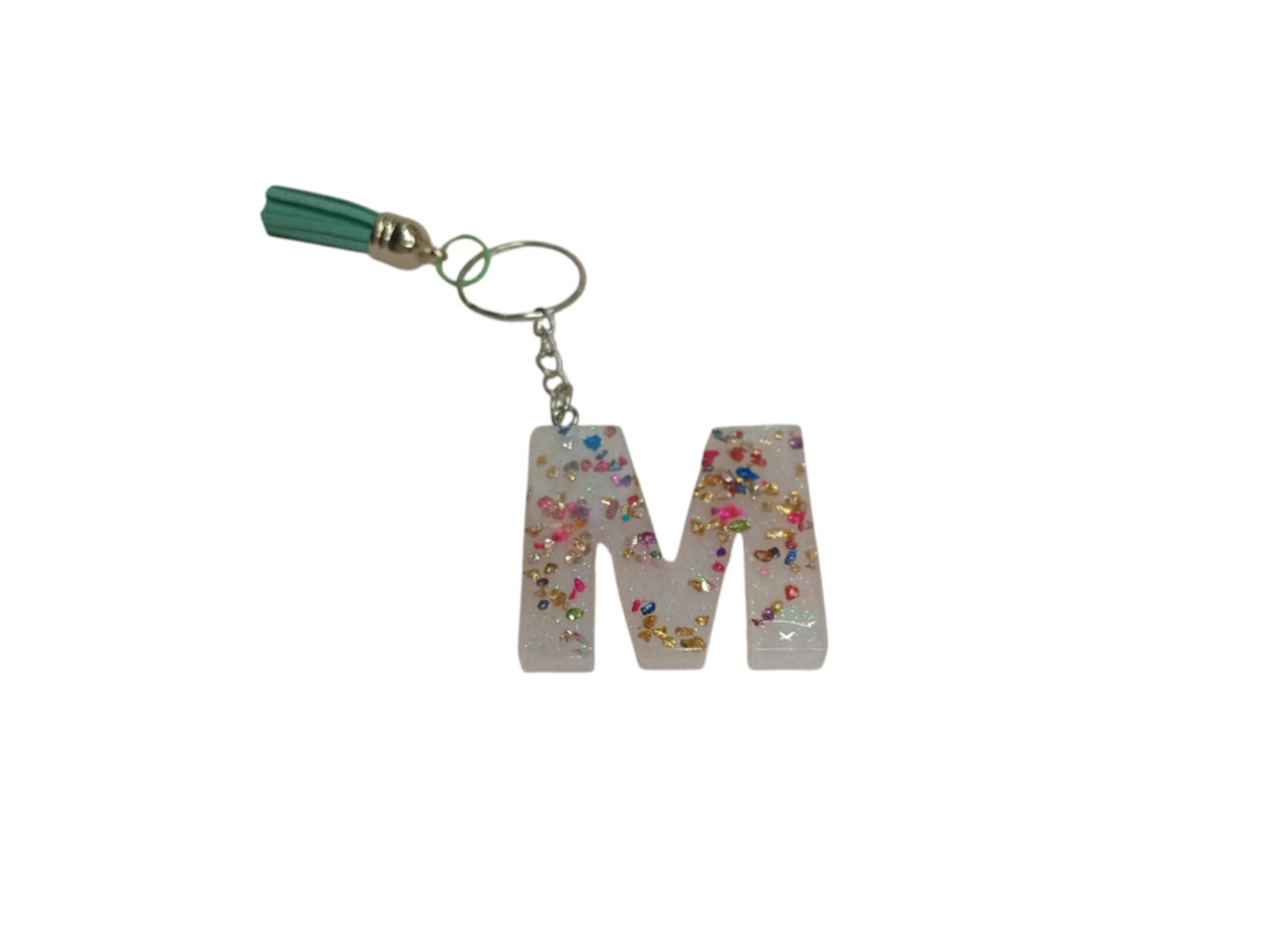 Χειροποίητο μπρελόκ μονόγραμμα από ρητίνη μονόγραμμα-Happy Love Creation