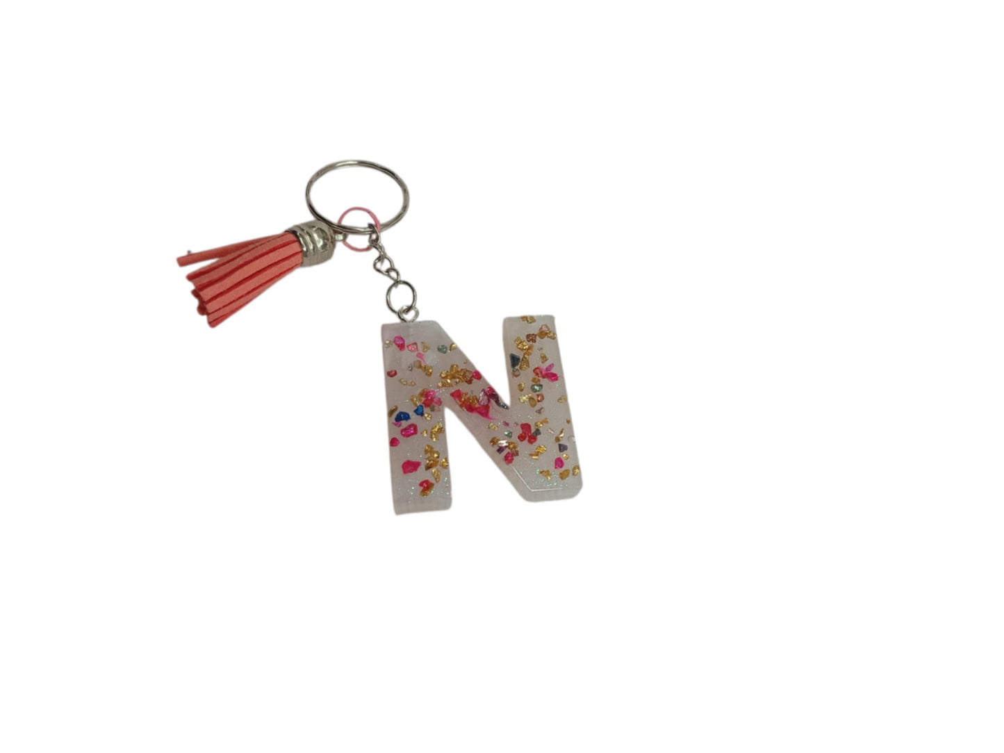 Χειροποίητο μπρελόκ μονόγραμμα από ρητίνη μονόγραμμα-Happy Love Creation