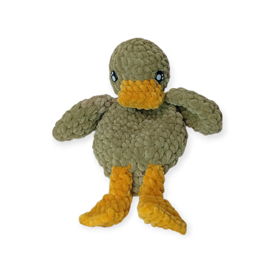 Χειροποίητη Πλεκτή Χήνα “Αγκαλίτσα Νάνι” καφέ – 29 εκ.-Happy Love Creation