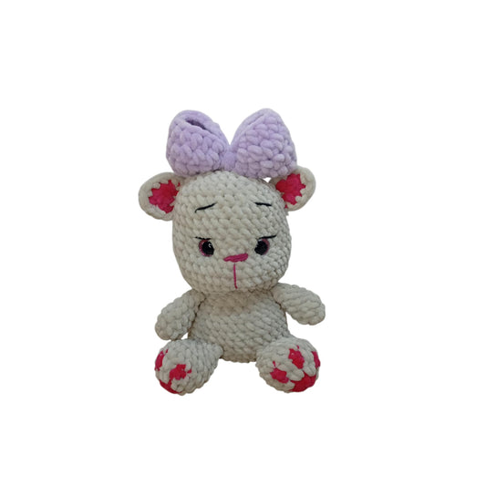 Μία η Πλεκτή Γατούλα με Φιόγκο Amigurumi | Happy Love Creation