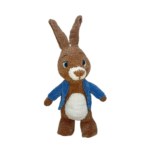 Όλιβερ το Πλεκτό Λαγουδάκι με Μπλε Ζακετάκι Amigurumi | Happy Love Creation