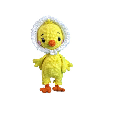 Μαργαρίτα – Χειροποίητο Πλεκτό Παπάκι Amigurumi με Μαργαρίτα | Happy Love Creation