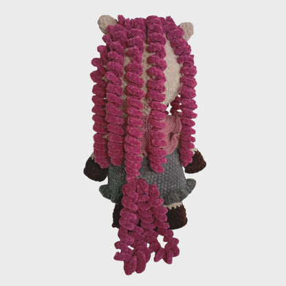 Νεφέλη – Χειροποίητο Πλεκτό Αλογάκι Αγκαλιάς 50εκ | Happy Love Creation