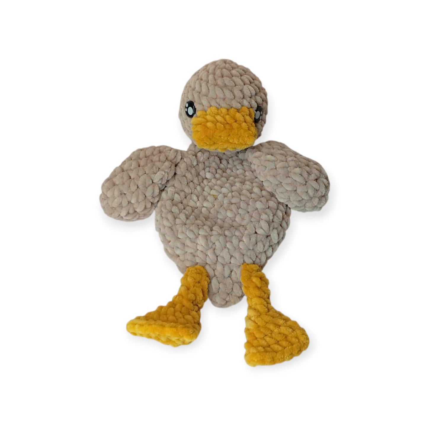 Χειροποίητη Πλεκτή Χήνα “Αγκαλίτσα Νάνι” μπεζ  – 29 εκ.-Happy Love Creation