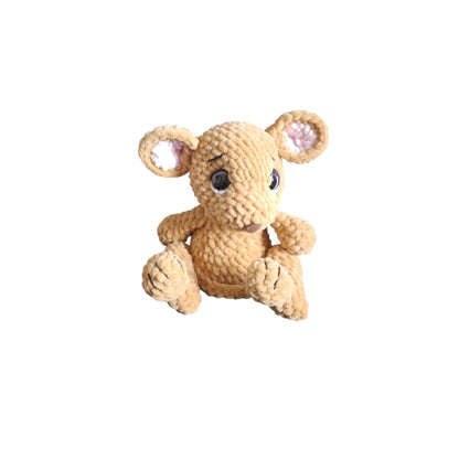 Κάγκου ο Μικρός Καφέ Φίλος Amigurumi 25εκ. | Happy Love Creation